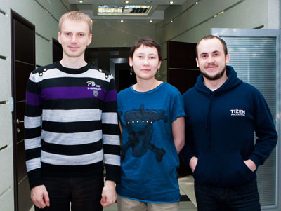 Слева направо — Алексей Коваленко, Яна Анчикова, Юрий Дубовой