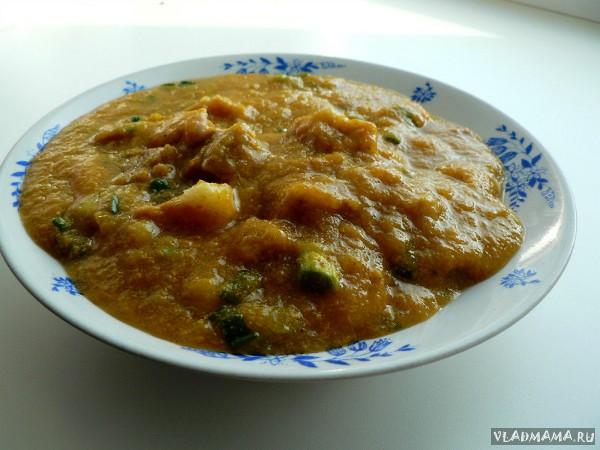 Тыква тушеная с мясом