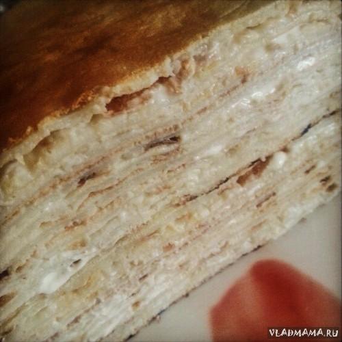 Блины нежные с сыром маскарпоне