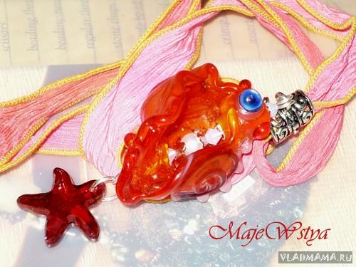 Ракушка lampwork(авторская работа Натальи Ботезат)