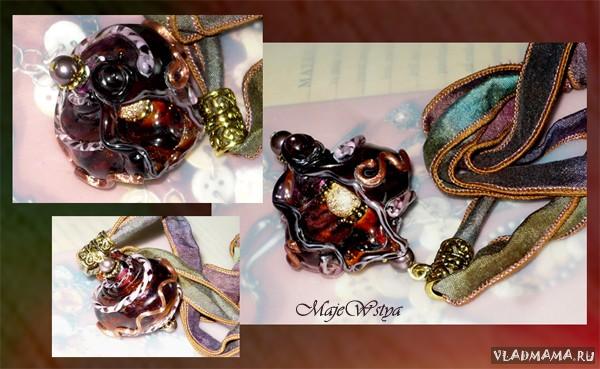 Ракушка lampwork(авторская работа Натальи Ботезат)